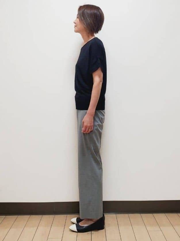 yuuさんの「Reflect｜【選べる7色◎／手洗い可／二の腕カバー】半袖ニット」を使ったコーディネート