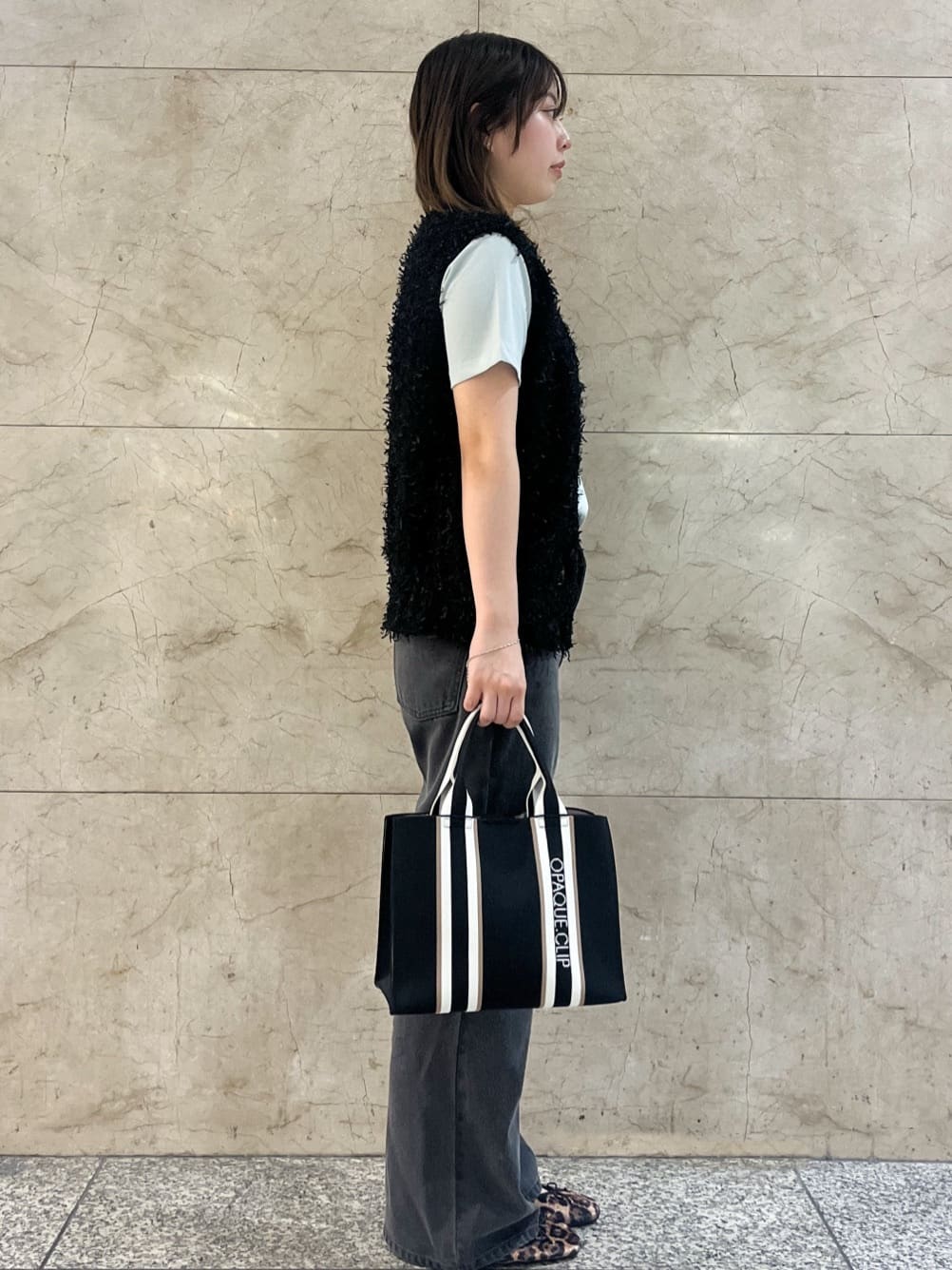 まひるさんの「index｜《丈が選べる》ストレートデニムパンツ【洗濯機洗い可】」を使ったコーディネート