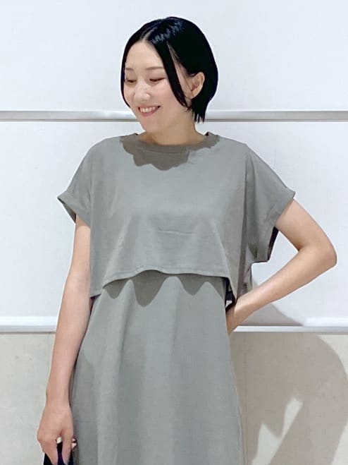 eriko さんの「Dessin｜【マシンウォッシャブル・A4収納可】ランダムボーダーニットBAG」を使ったコーディネート