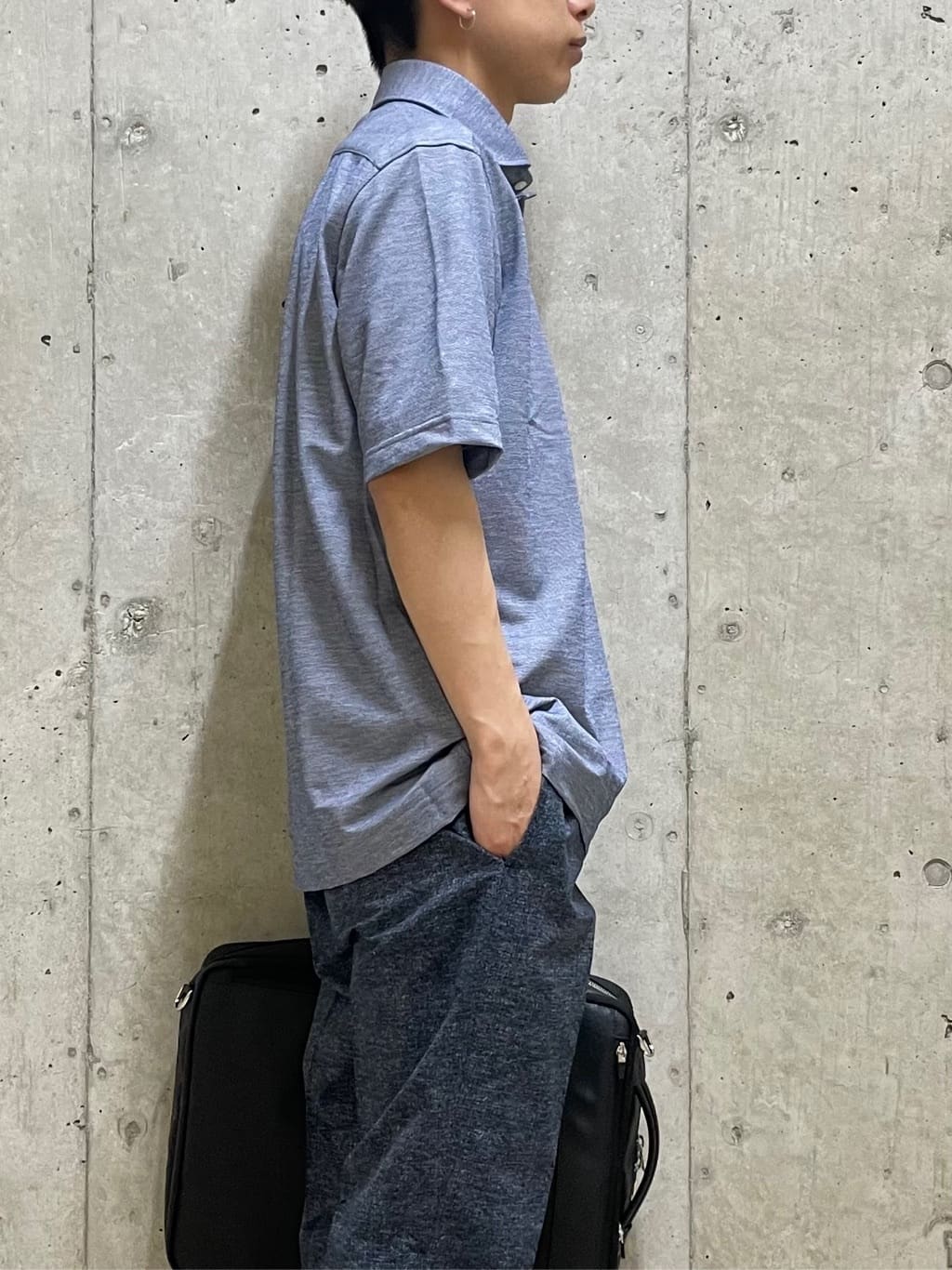 すずきさんの「TAKEO KIKUCHI｜【抗菌防臭】COOL DOTS（R）ドビープリント パンツ」を使ったコーディネート