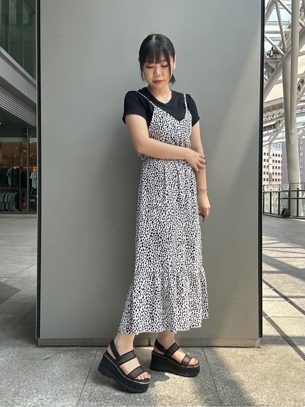 あずみさんの「ESPERANZA｜キルティング厚底スポサン」を使ったコーディネート