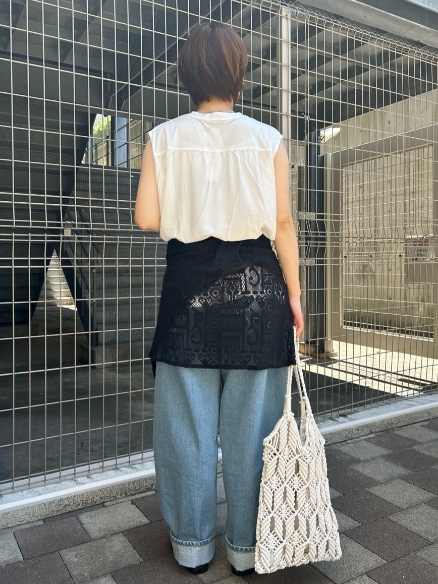 ga_riさんの「THE SHOP TK｜異素材切替フォトプリントTシャツ【洗える】」を使ったコーディネート