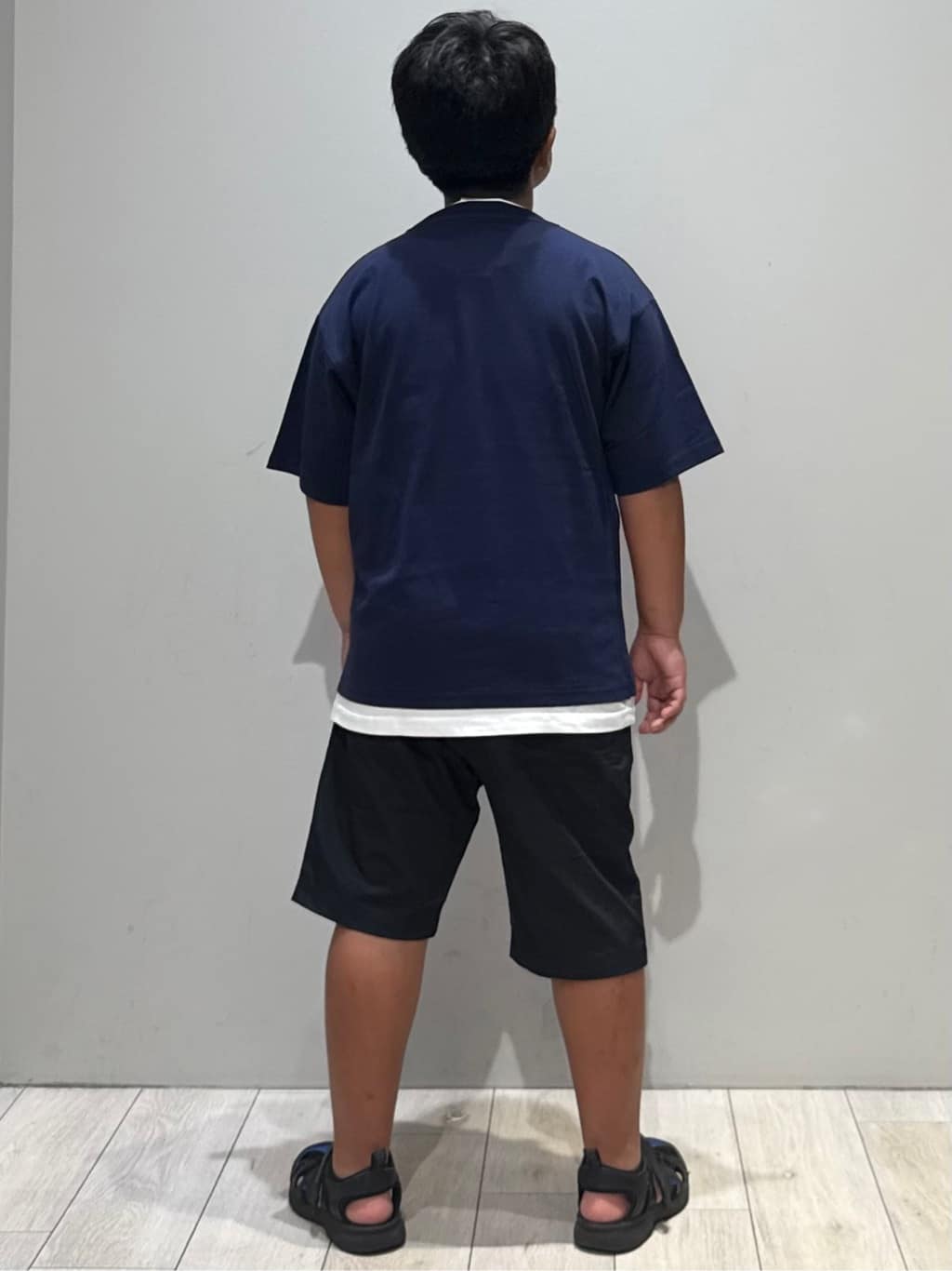 kuboさんの「THE SHOP TK｜【110－160】レイヤード風半袖Tシャツ/洗濯機OK」を使ったコーディネート