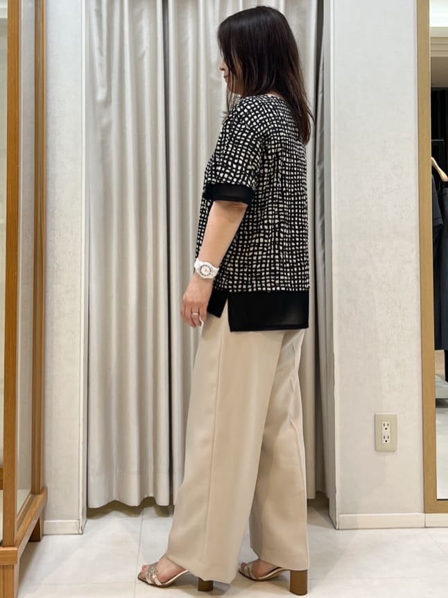 Kiyoさんの「COUP DE CHANCE｜【手洗い可】リラクシージャージトップス」を使ったコーディネート