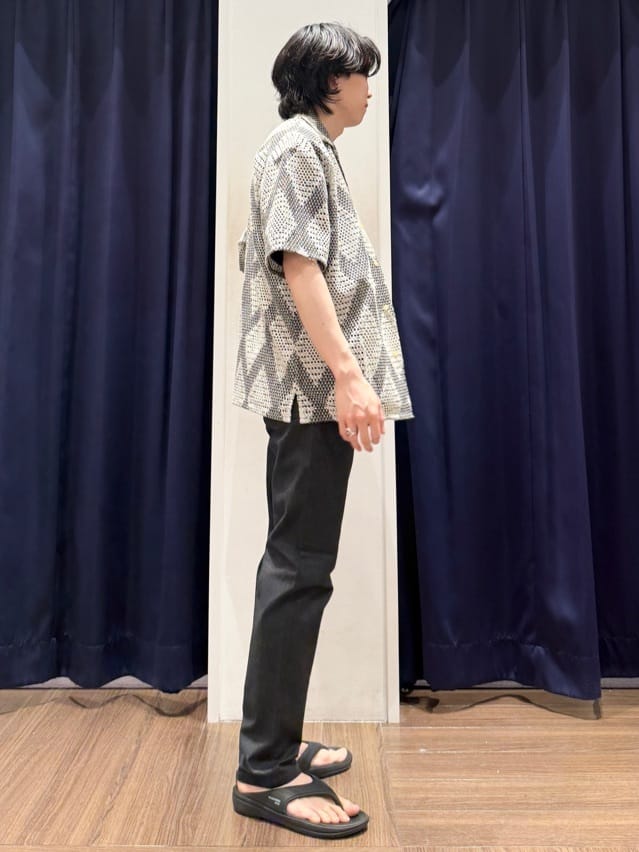 Tightさんの「THE SHOP TK｜ダイヤ柄プリント半袖シャツ【洗濯機OK/オーバーサイズ】」を使ったコーディネート