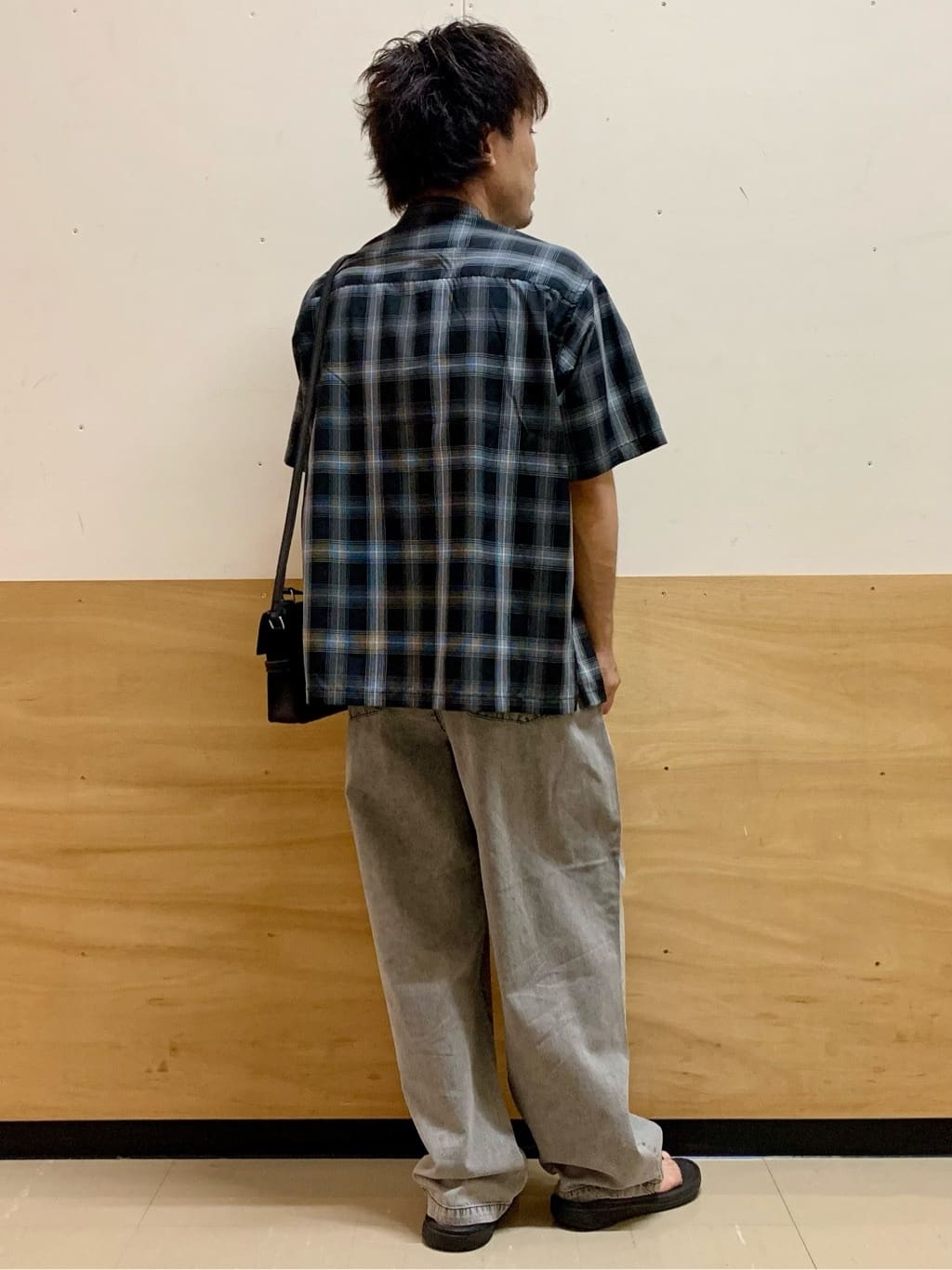 MATUさんの「THE SHOP TK｜オンブレチェック半袖シャツ 洗濯機OK」を使ったコーディネート