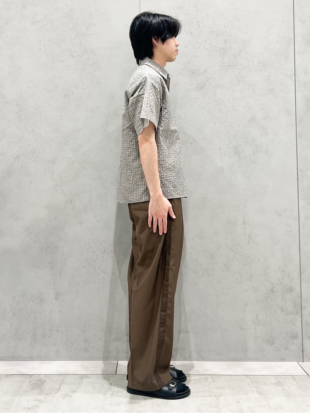 SHI-MAさんの「THE SHOP TK｜パーフェクテックリンクス半袖Tシャツ 【接触冷感／吸水速乾／UVカット／洗濯機OK】」を使ったコーディネート