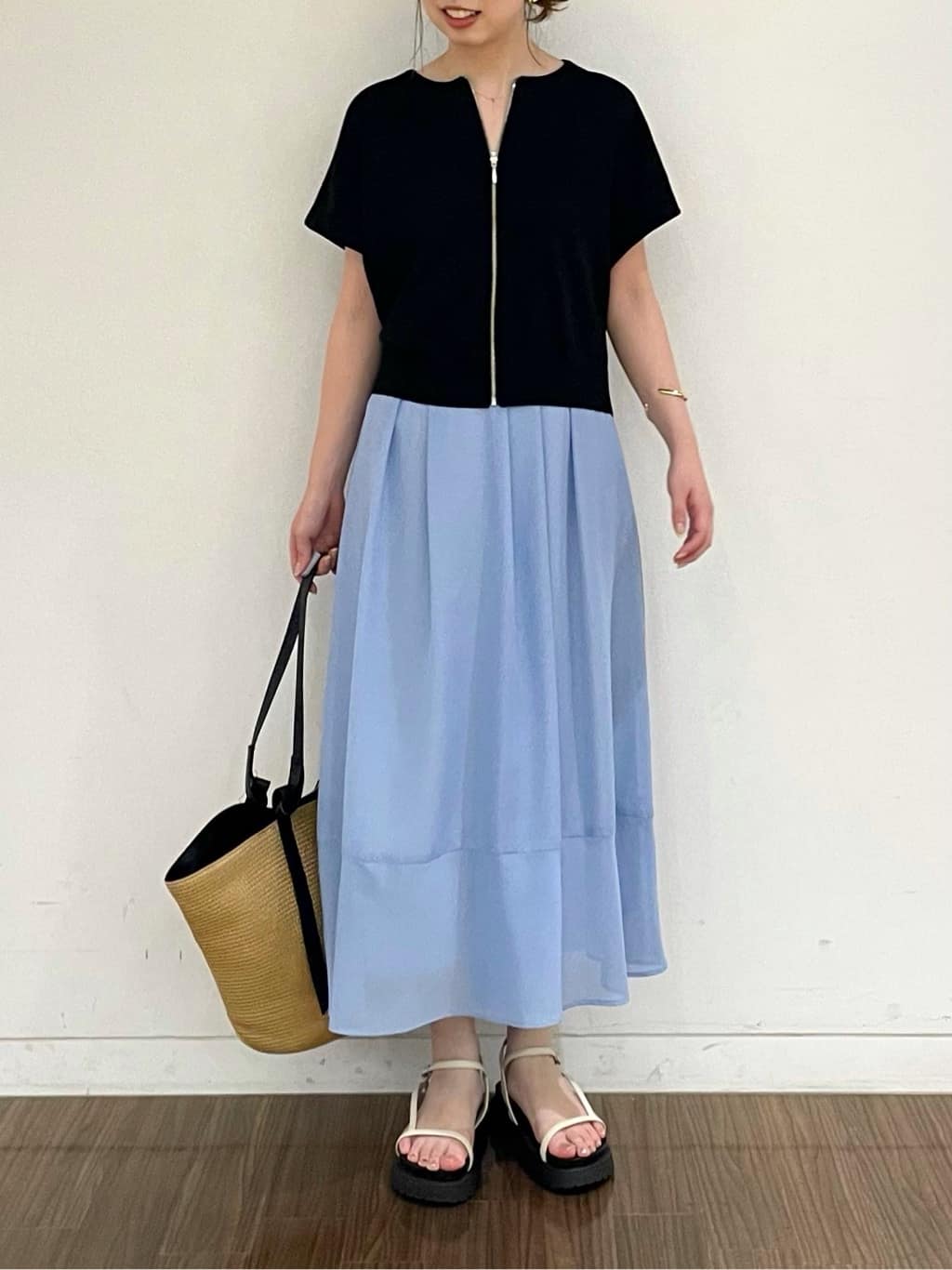 ねねさんの「INDIVI｜」を使ったコーディネート