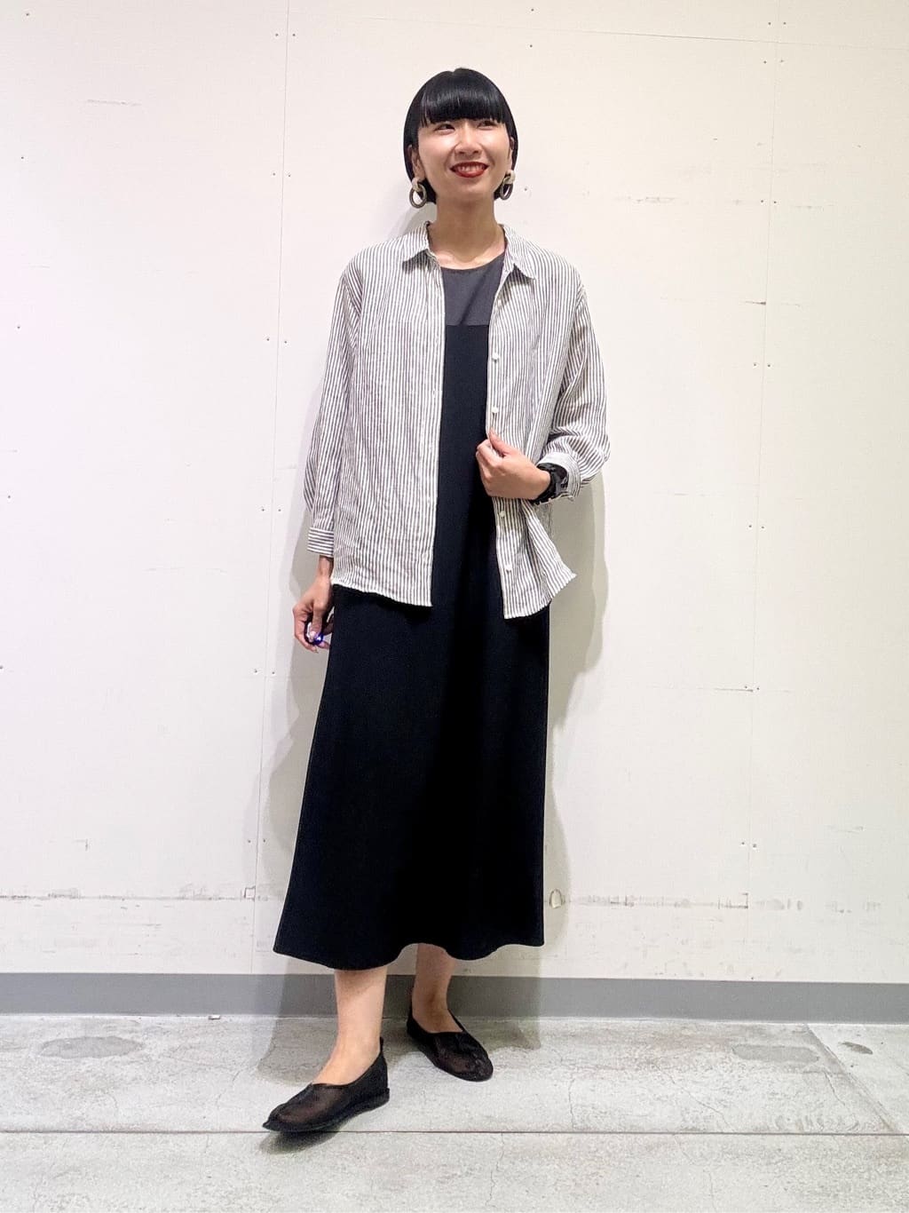 naoさんの「INDIVI｜【UVケア】エアリージョーゼット キャミワンピース」を使ったコーディネート