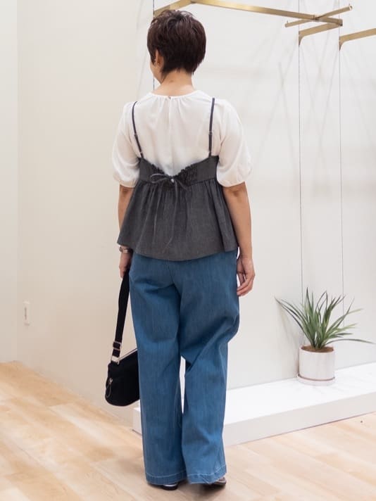 シュウコさんの「grove｜【Lee別注】撥水サイドドロストショルダー」を使ったコーディネート