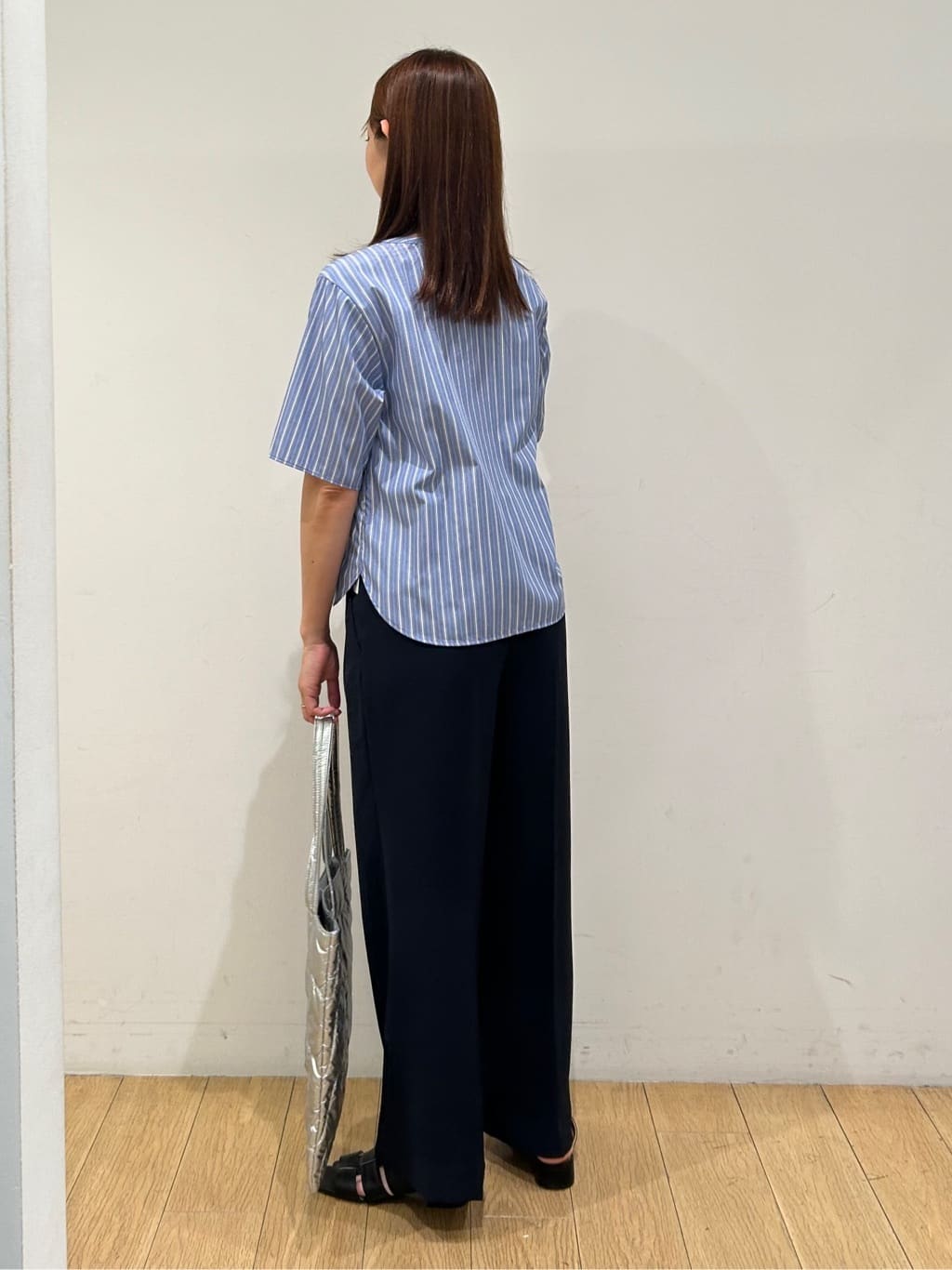 kozueさんの「INDIVI｜【洗える】胸元タックフリルブラウス」を使ったコーディネート