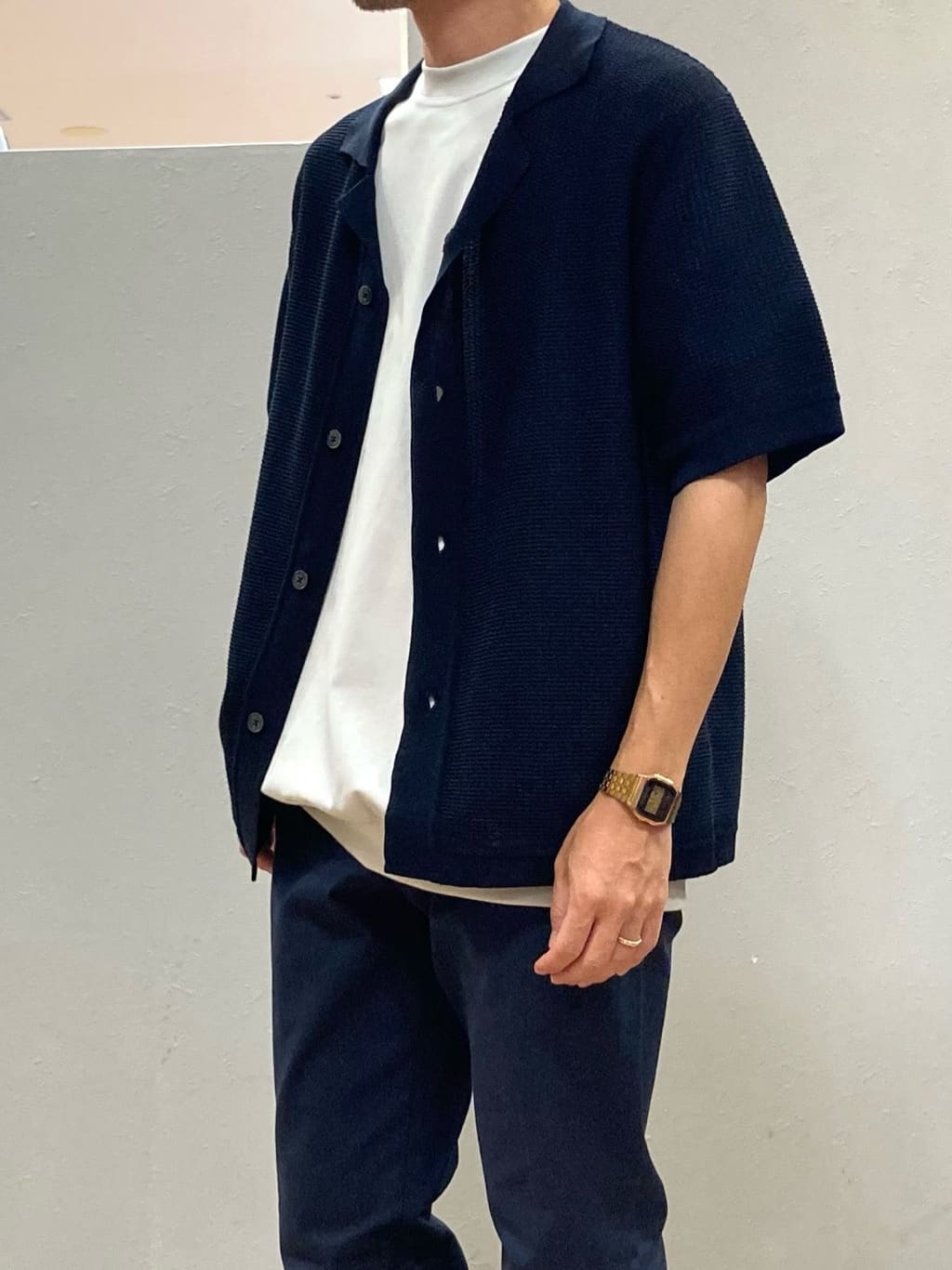 シュンさんの「TAKEO KIKUCHI｜【抗菌防臭／5サイズ展開】ハイゲージポンチ Tシャツ」を使ったコーディネート