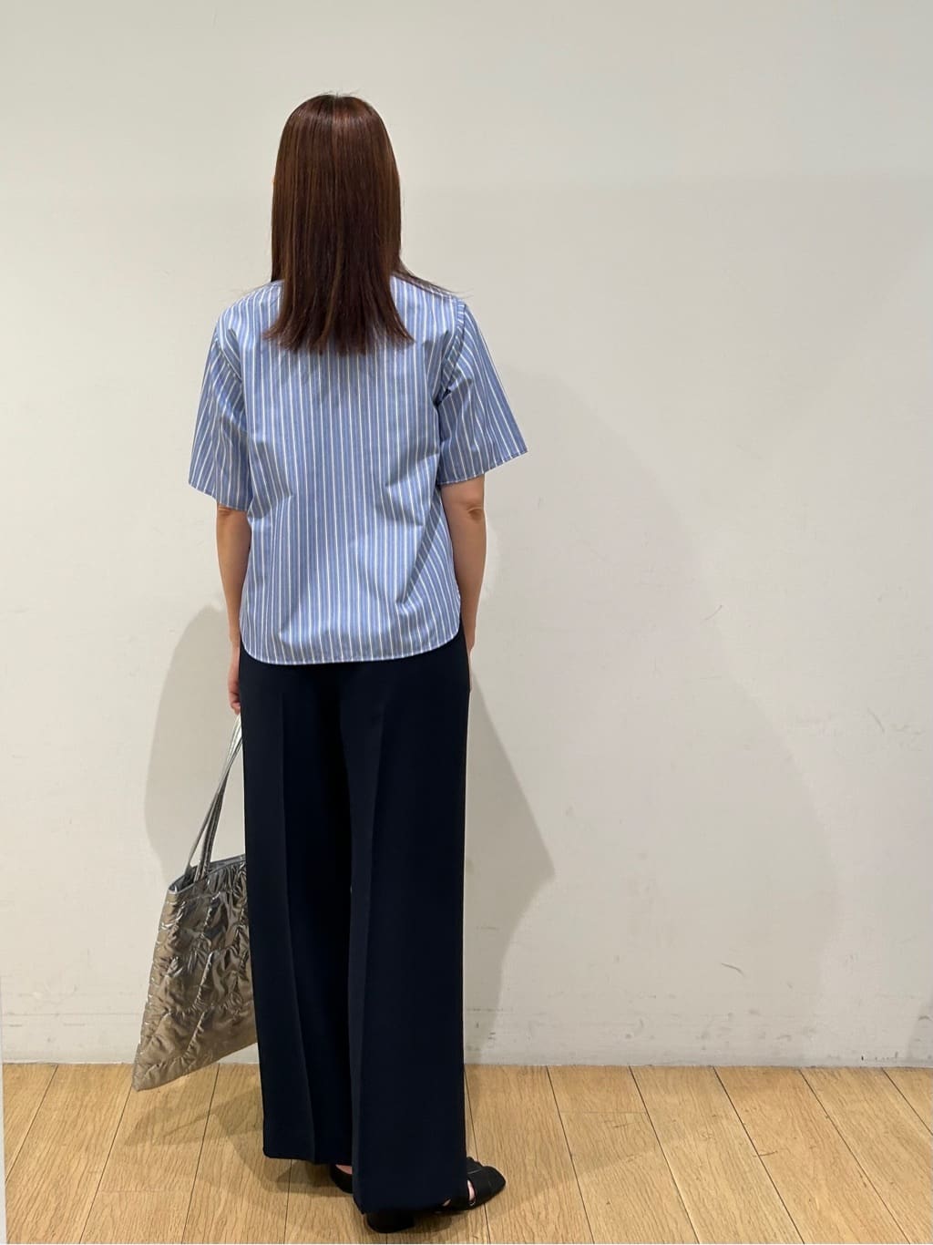 kozueさんの「INDIVI｜【洗える】胸元タックフリルブラウス」を使ったコーディネート