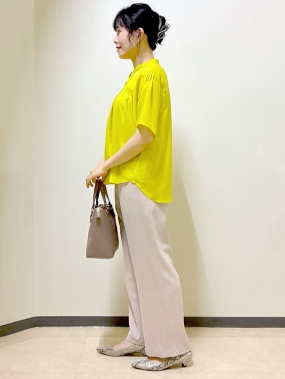  beni_gingerさんの「Reflect｜【選べる5色◎／マシンウォッシュ可】シャーリングデザインブラウス」を使ったコーディネート