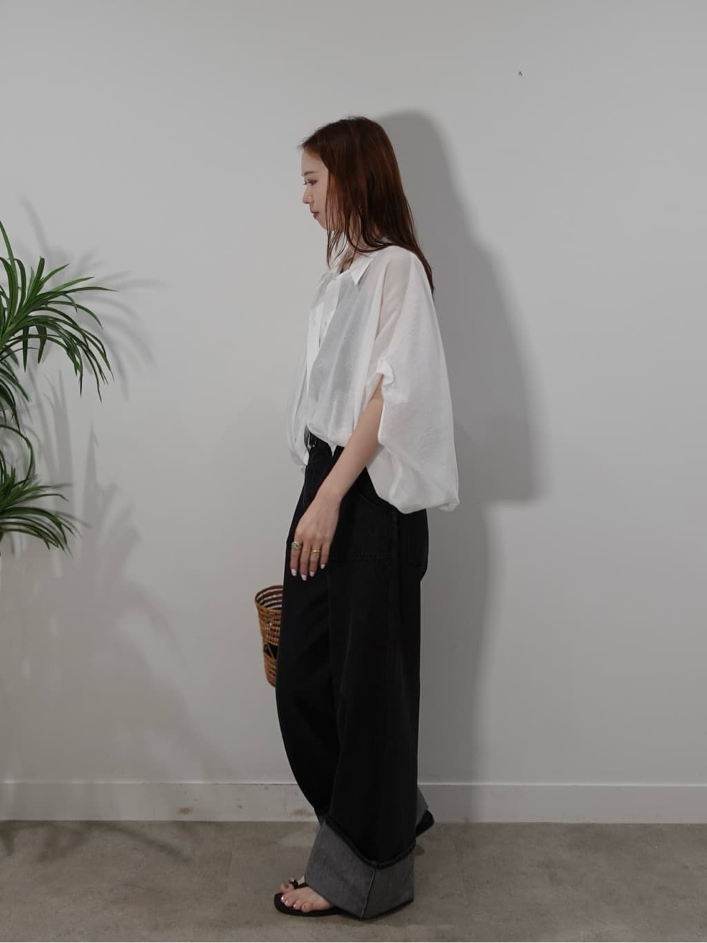 mitsukiさんの「INDIVI｜バルーンフォルムブラウス」を使ったコーディネート