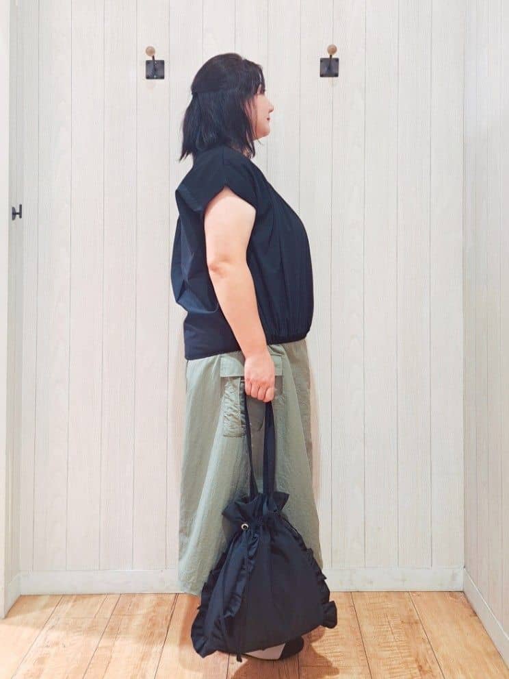 kotomiさんの「SHOO･LA･RUE｜【S-LL】インせず着られる 異素材使い デザイントップス」を使ったコーディネート
