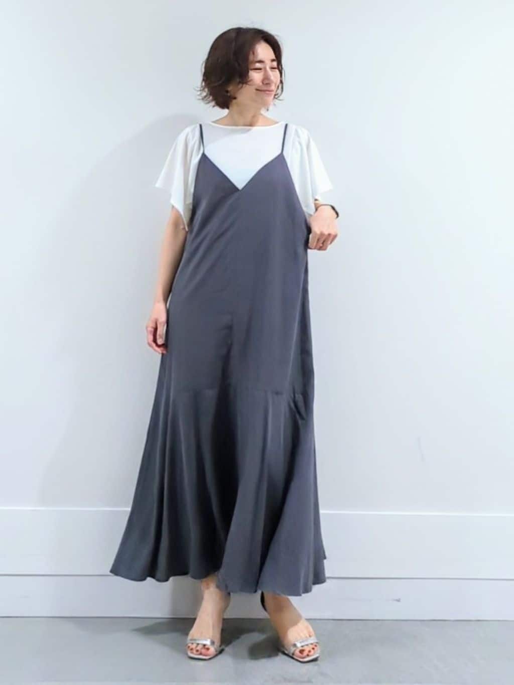 ミズタさんの「UNTITLED｜【きれいめ／接触冷感／日本製】ハンカチスリーブプルオーバー」を使ったコーディネート