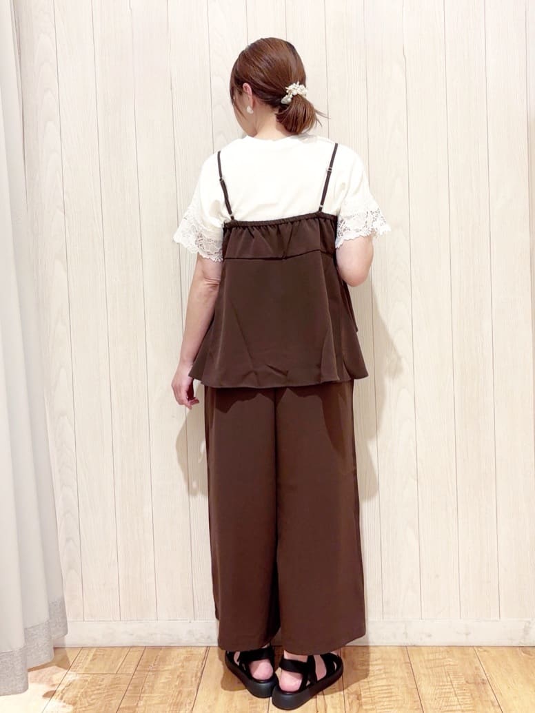 あいこさんの「SHOO･LA･RUE｜【S-LL/ひんやり/UV/】大人上品な お袖レースニット」を使ったコーディネート