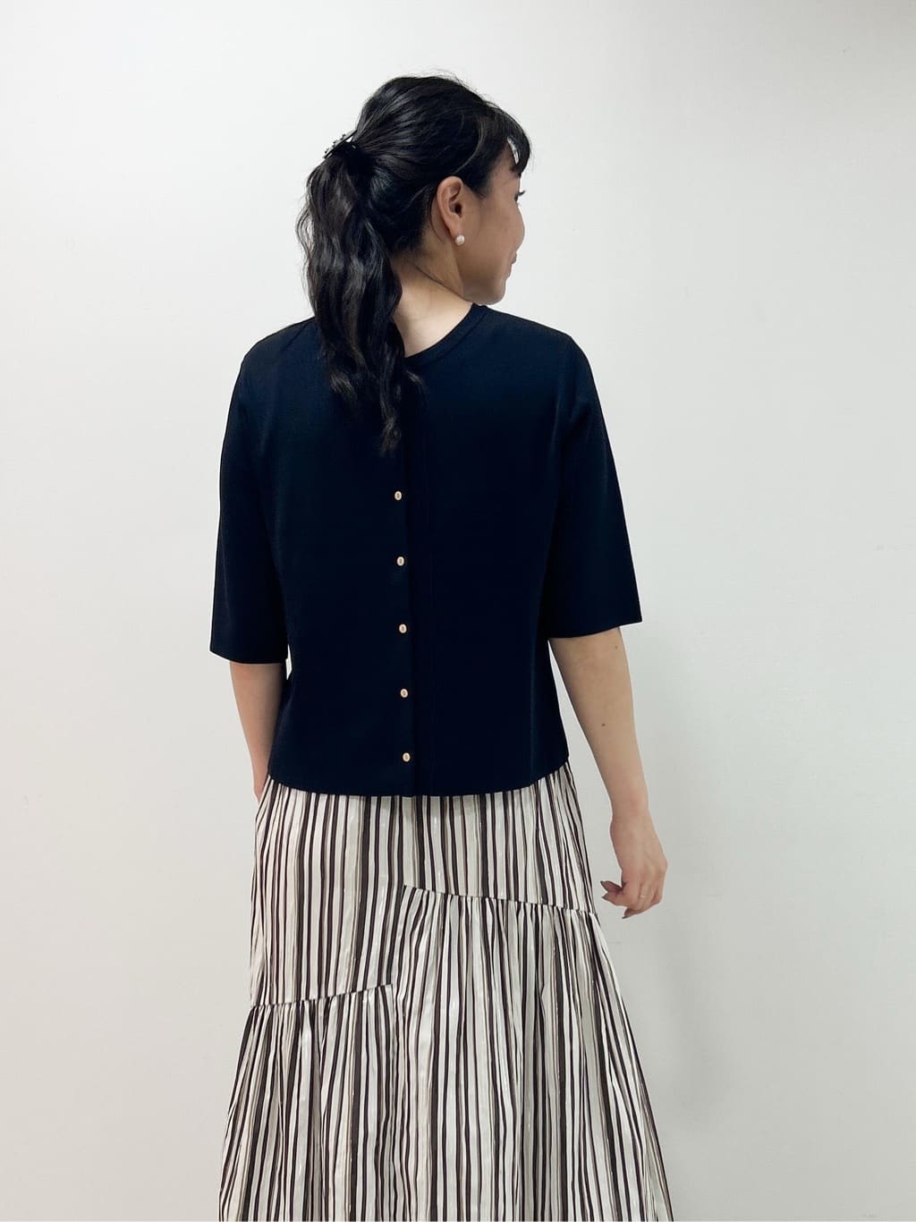 Kaiさんの「Dessin｜【UVカット/洗える】2WAY五分袖カーディガン」を使ったコーディネート