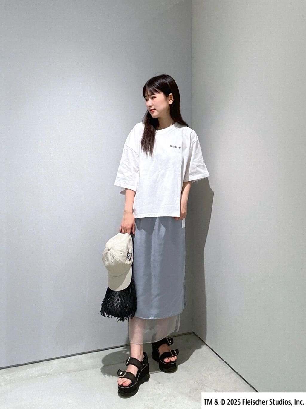 Renoさんの「INDIVI｜【Betty Boop(TM)】バックプリントワイドTシャツ」を使ったコーディネート