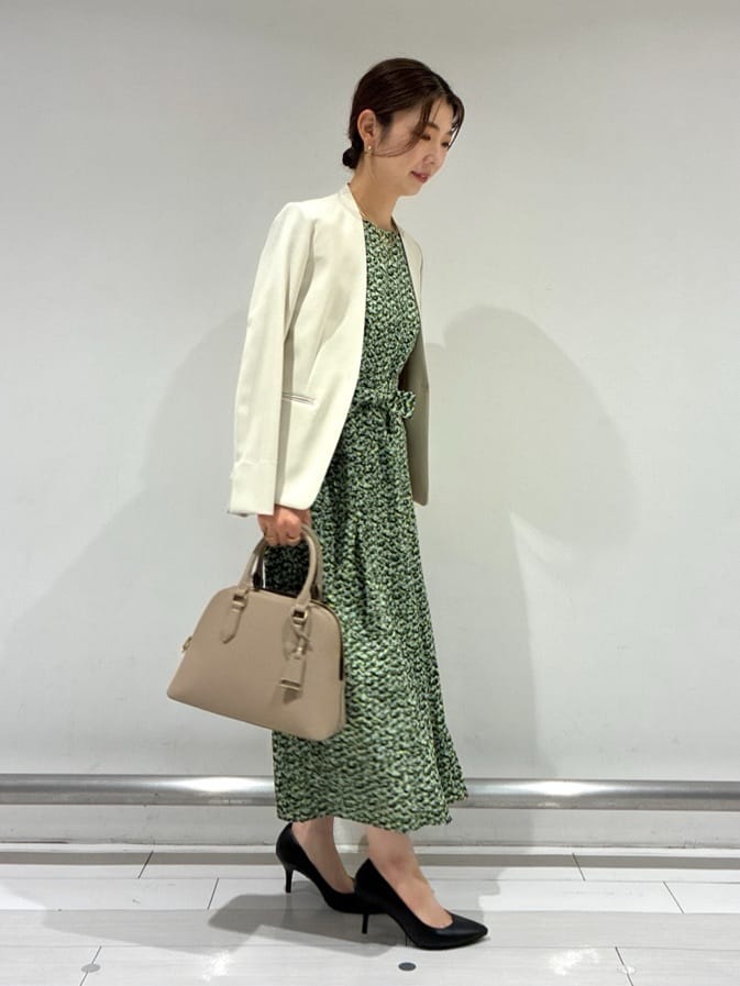 Rinさんの「UNTITLED｜◆【セットアップ可能】リネンライク カラーレスジャケット」を使ったコーディネート