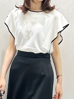 Miwaさんの「UNTITLED｜【後ろウエストゴム/ストレッチ性/オンオフ】ジャージナロースカート」を使ったコーディネート