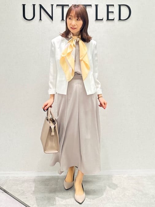 Miwaさんの「UNTITLED｜フープトップネックレス」を使ったコーディネート