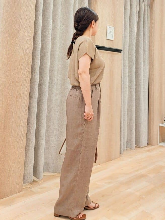 ふるさんの「grove｜軽やかに羽織れて、きちんと見え ハーフスリーブテーラードジャケット」を使ったコーディネート