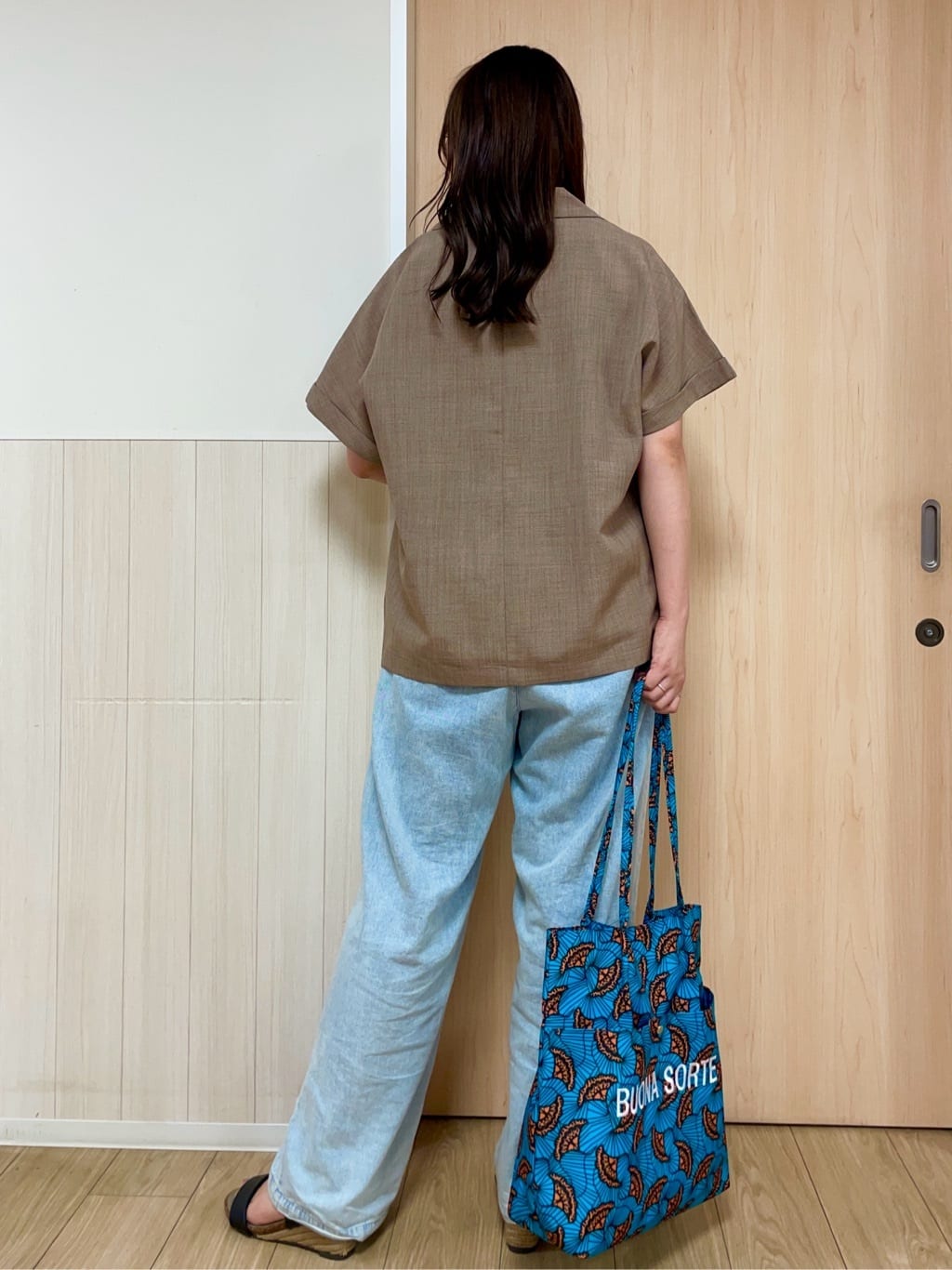 nanaseさんの「SHOO･LA･RUE｜【S-LL】さらりと着たい大人のための 麻調半袖ジャケット」を使ったコーディネート