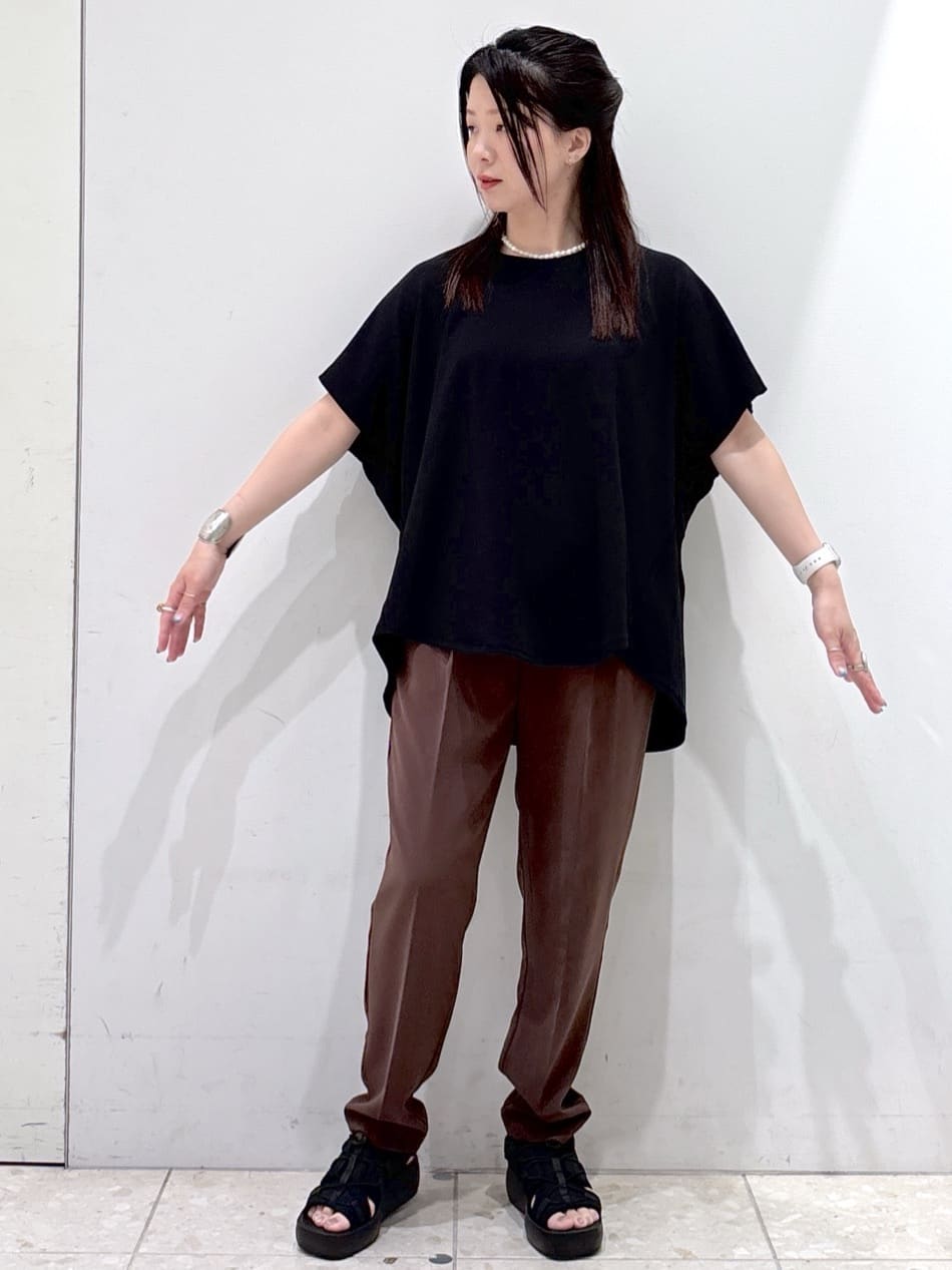 mameさんの「OPAQUE.CLIP｜◆リラクシードルマンスリーブトップス【UV／吸水速乾／洗濯機洗い可】」を使ったコーディネート