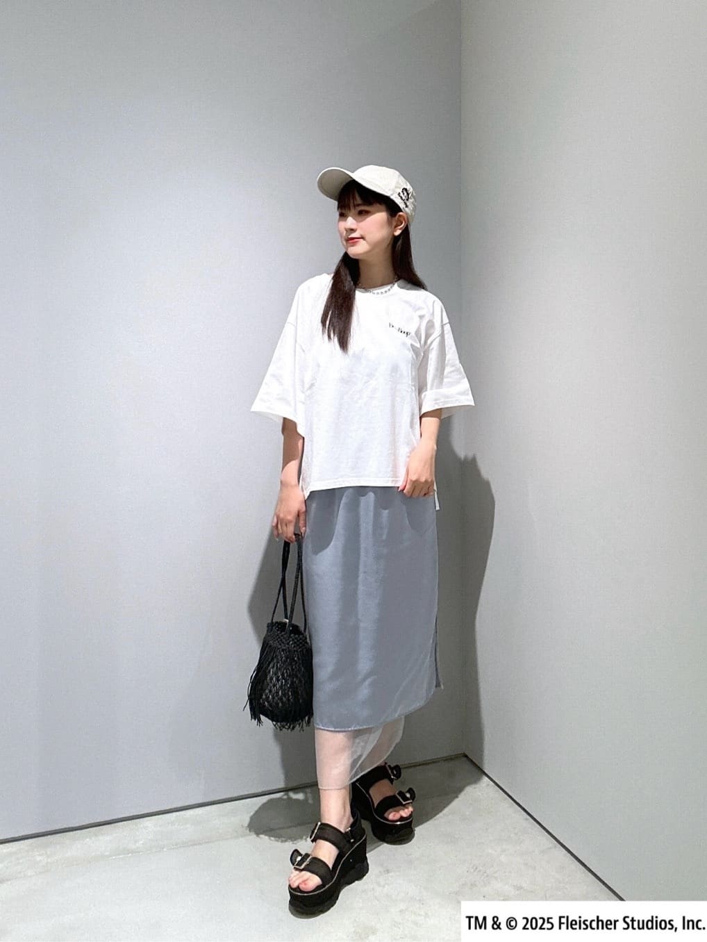 Renoさんの「INDIVI｜【Betty Boop(TM)】バックプリントワイドTシャツ」を使ったコーディネート