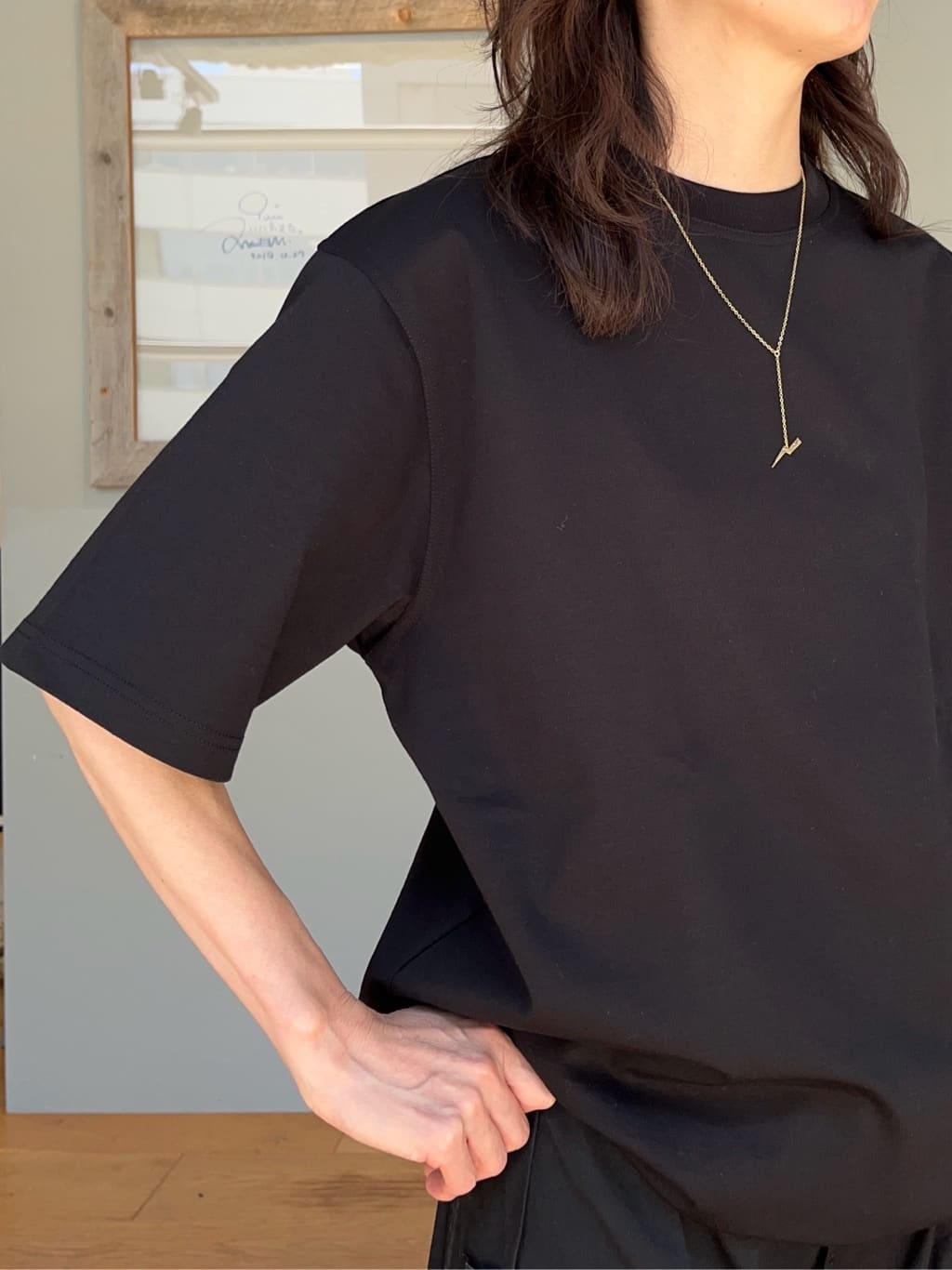 神野（jinno）さんの「TAKEO KIKUCHI｜【抗菌防臭／5サイズ展開】ハイゲージポンチ Tシャツ」を使ったコーディネート