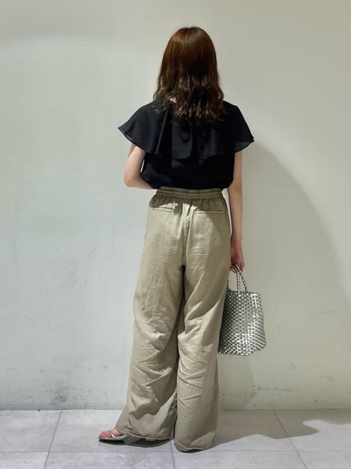 kyokaさんの「UNTITLED｜【きれいめ/洗える/フリル】ラッフルシアーブラウス」を使ったコーディネート