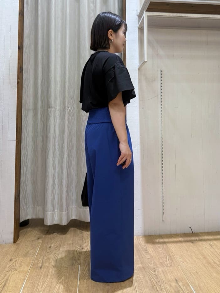 chさんの「THE SHOP TK｜アシメケープ風プルオーバー【接触冷感/洗濯機OK】」を使ったコーディネート