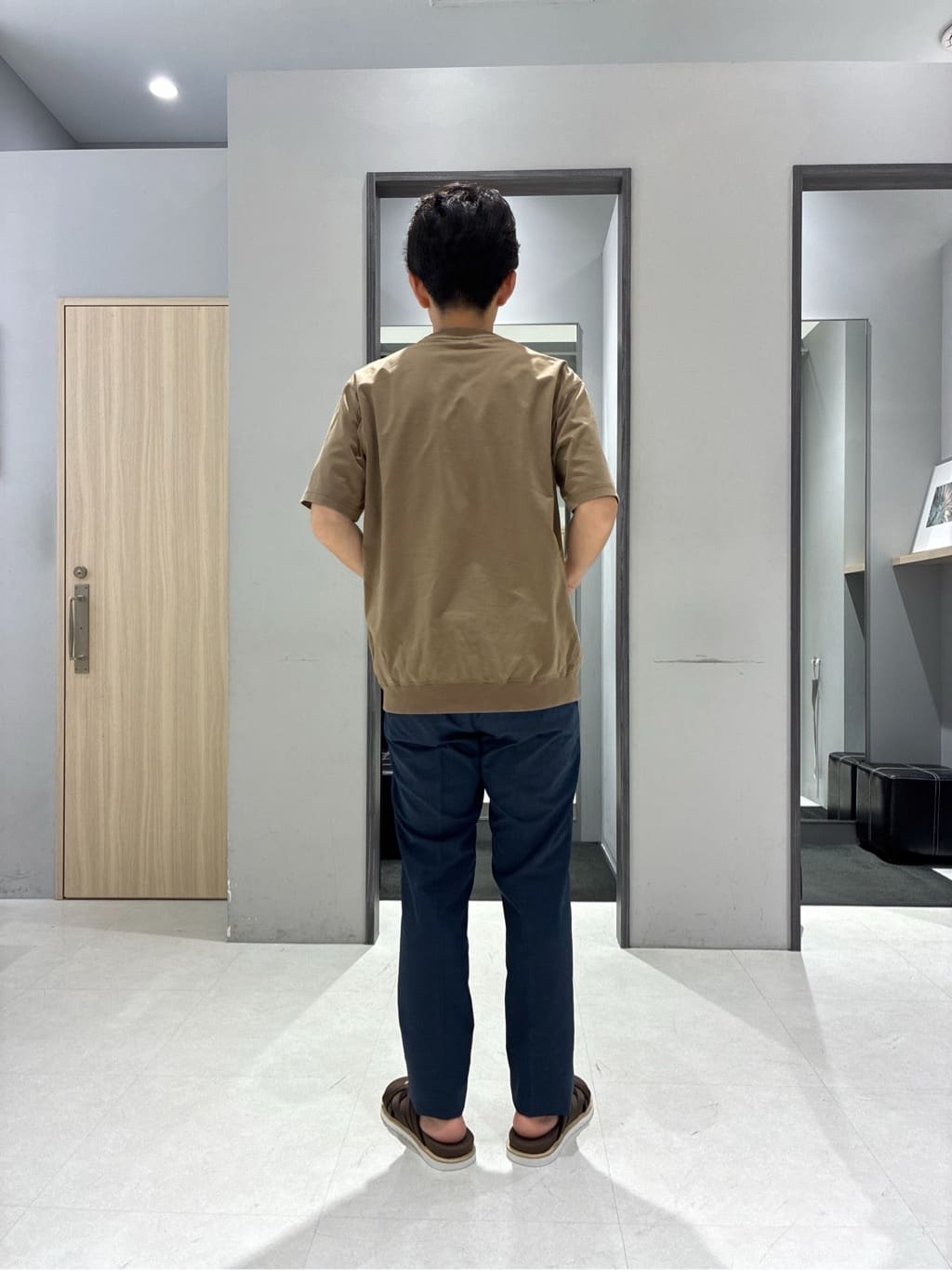 わいずみさんの「TAKEO KIKUCHI｜【抗菌防臭／5サイズ展開】ハイゲージポンチ Tシャツ」を使ったコーディネート