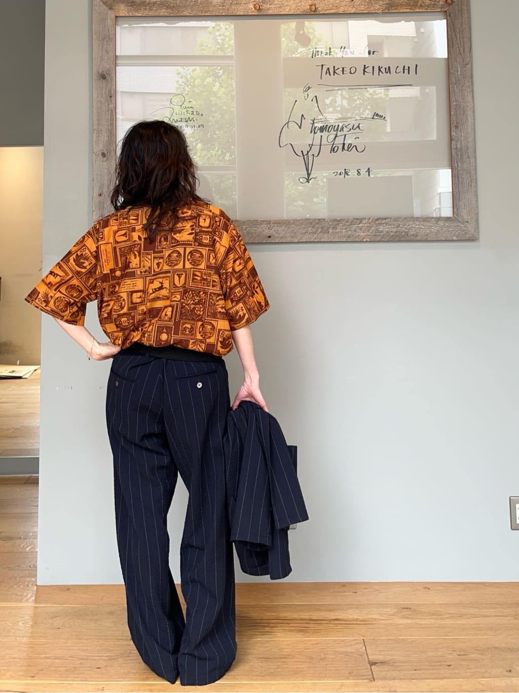 神野（jinno）さんの「TAKEO KIKUCHI｜【抗菌防臭／5サイズ展開】ハイゲージポンチ Tシャツ」を使ったコーディネート