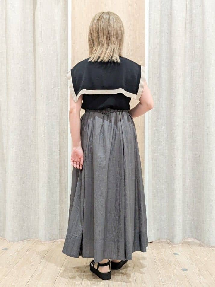 minさんの「grove｜【ひんやり/UVカット】大人の可愛さ　セーラーカラーニット」を使ったコーディネート