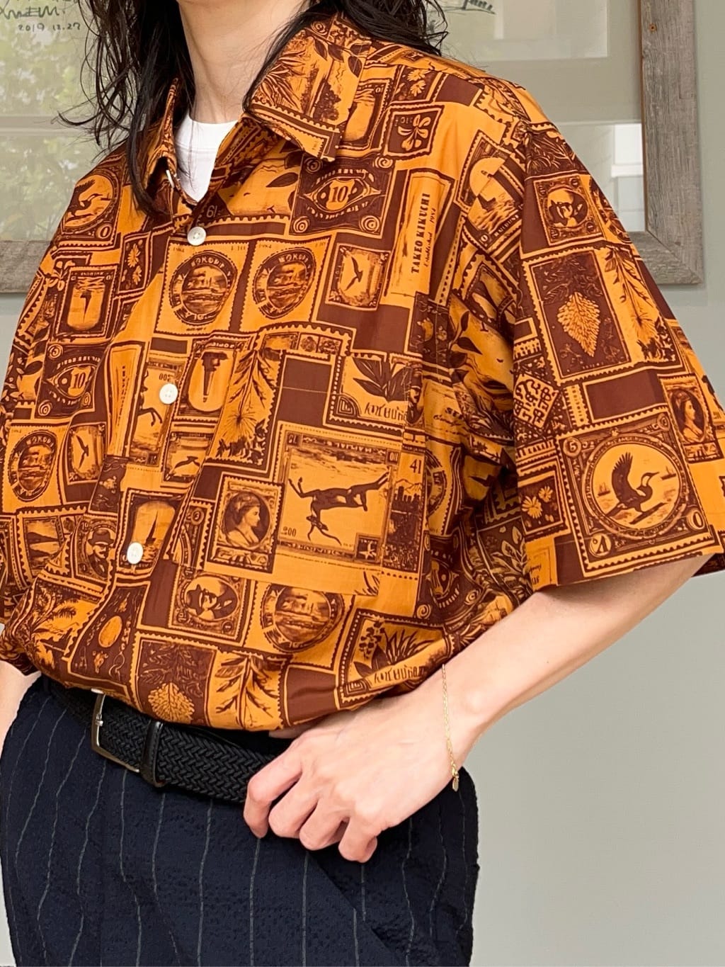 神野（jinno）さんの「TAKEO KIKUCHI｜【抗菌防臭／5サイズ展開】ハイゲージポンチ Tシャツ」を使ったコーディネート