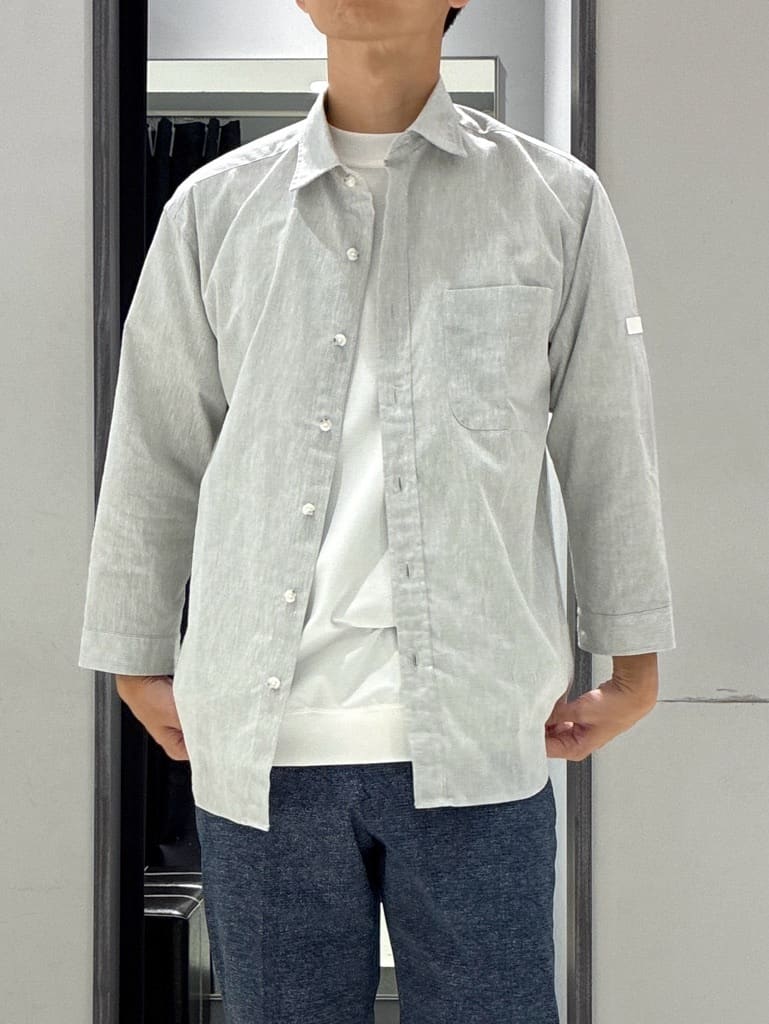 わいずみさんの「TAKEO KIKUCHI｜【抗菌防臭／5サイズ展開】ハイゲージポンチ Tシャツ」を使ったコーディネート