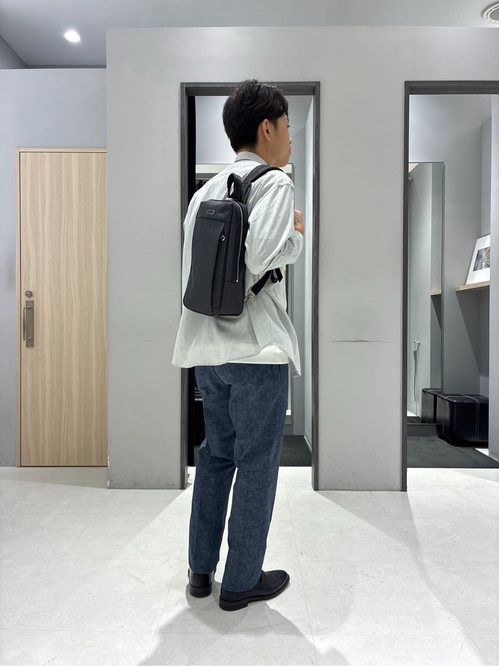 わいずみさんの「TAKEO KIKUCHI｜【抗菌防臭／5サイズ展開】ハイゲージポンチ Tシャツ」を使ったコーディネート