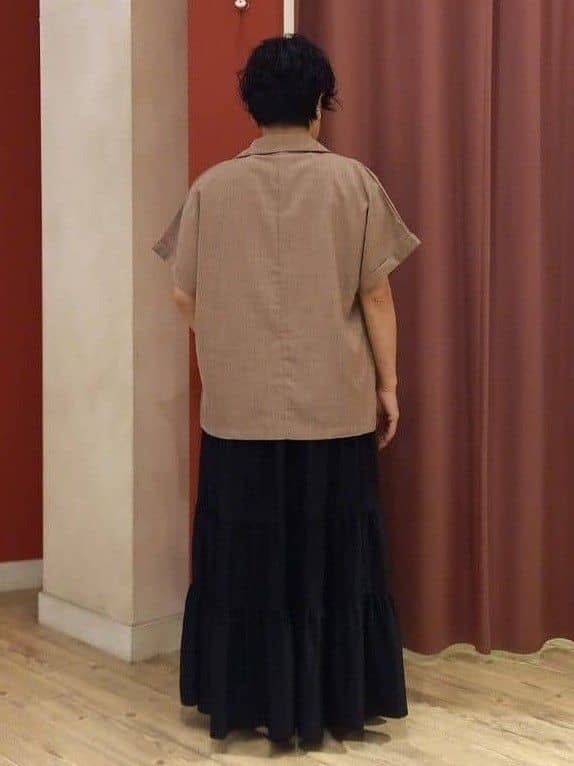 cameさんの「SHOO･LA･RUE｜【S-LL】さらりと着たい大人のための 麻調半袖ジャケット」を使ったコーディネート