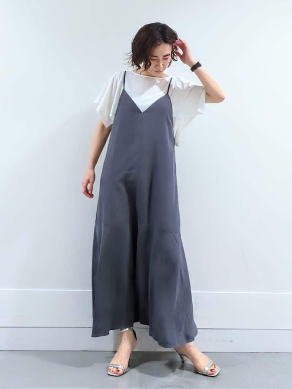ミズタさんの「UNTITLED｜【きれいめ／接触冷感／日本製】ハンカチスリーブプルオーバー」を使ったコーディネート
