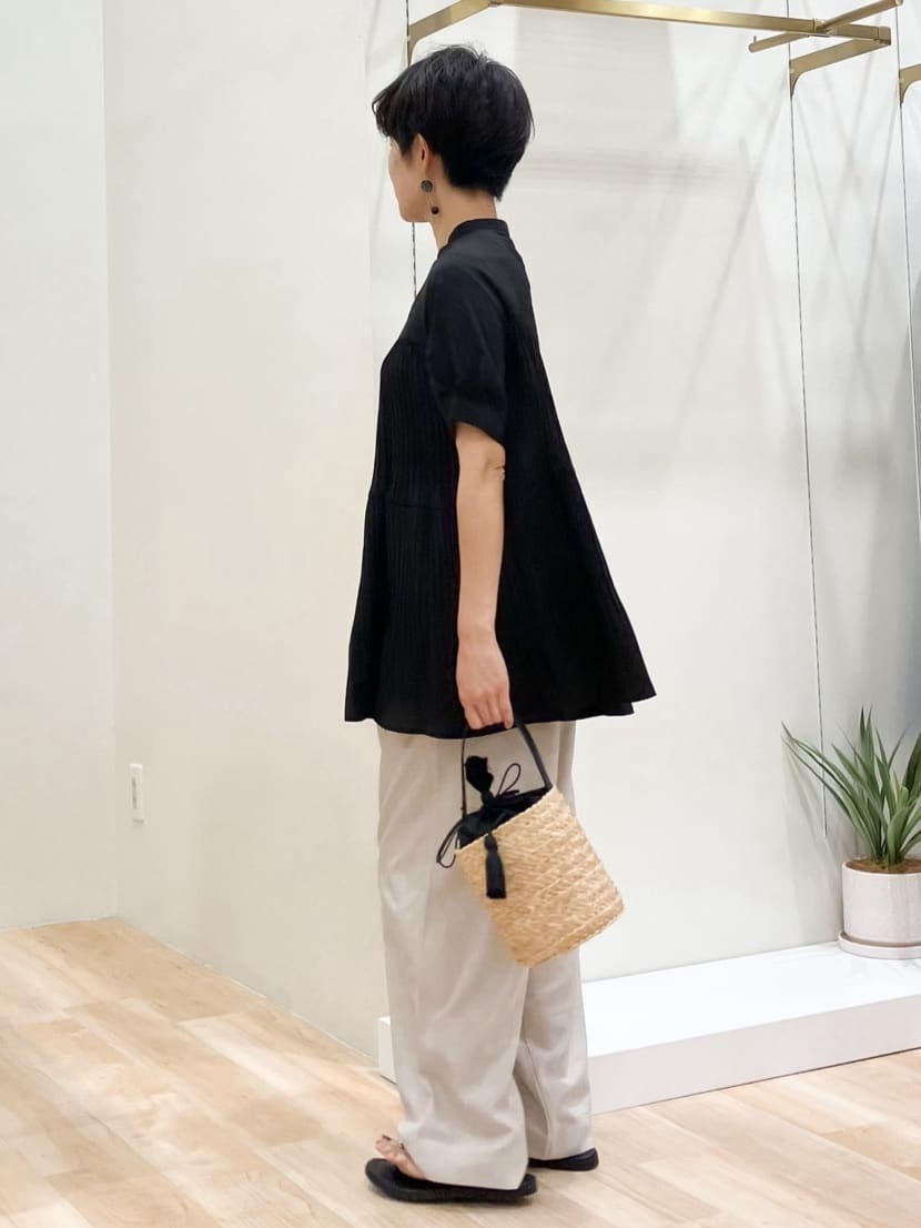 Keiさんの「grove｜【体型カバー】ラフに着たい　ティアードプリーツブラウス」を使ったコーディネート