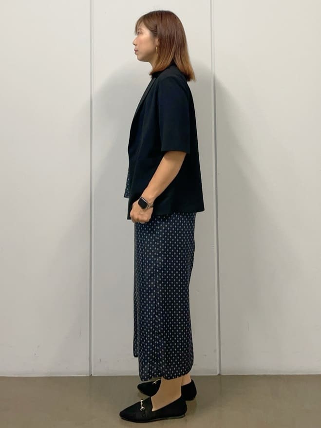 minoriさんの「COUP DE CHANCE｜【手洗い可／日本製】小紋柄フレアスリーブブラウス」を使ったコーディネート