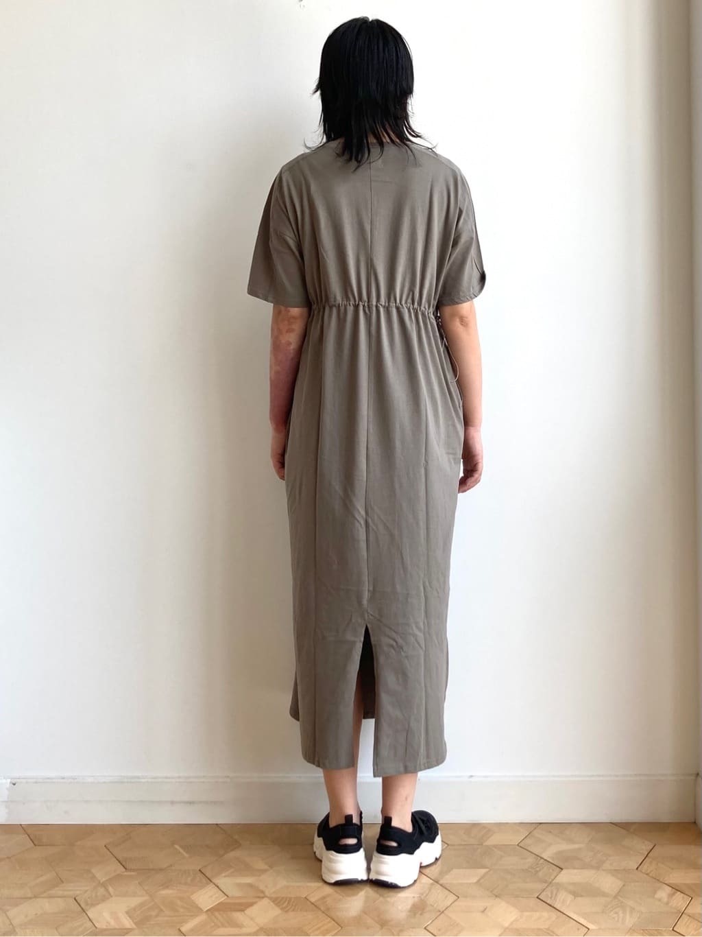 nakagawaさんの「Dessin｜【マシンウォッシャブル・A4収納可】ランダムボーダーニットBAG」を使ったコーディネート