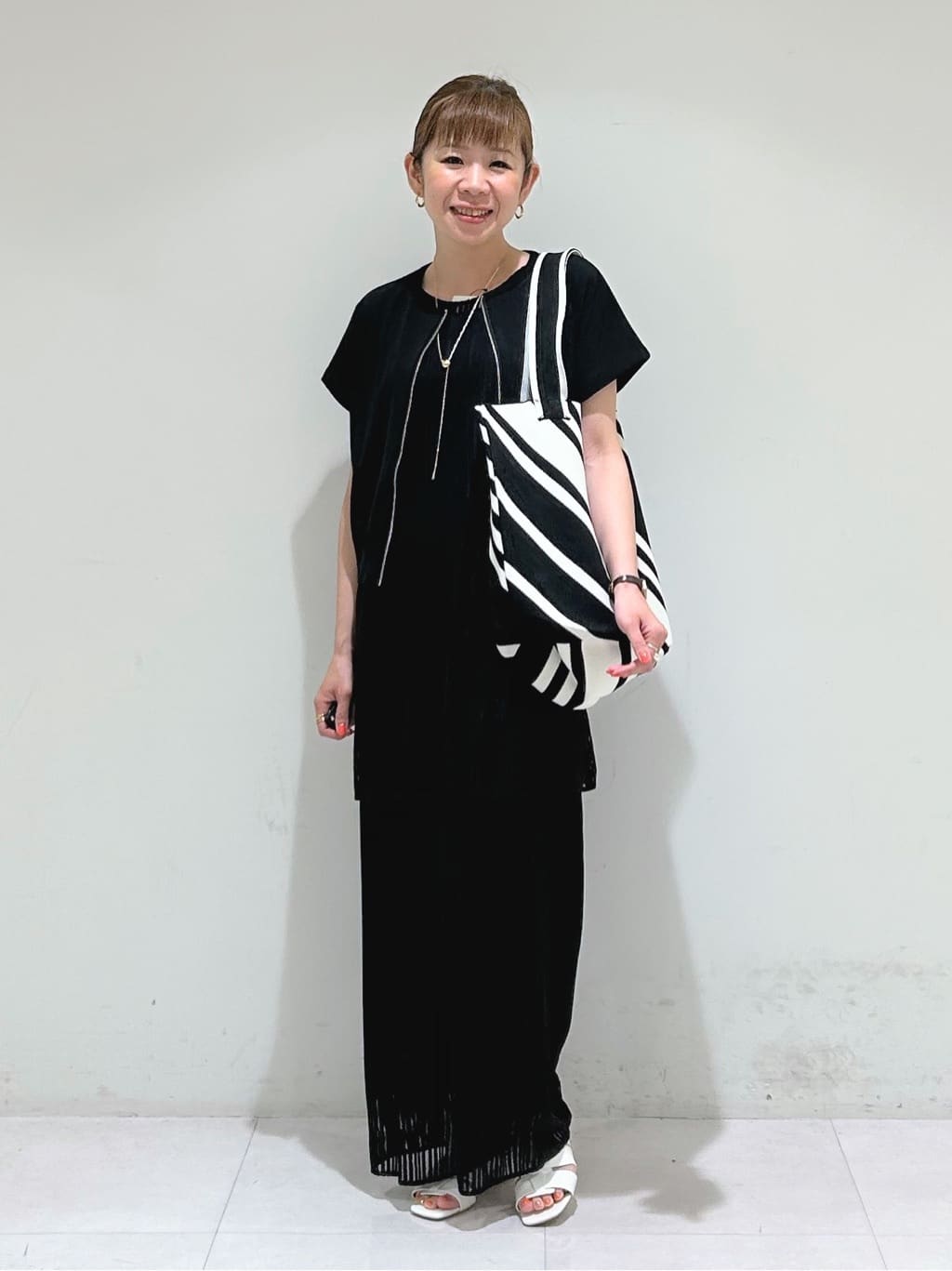 tsuyuさんの「INDIVI｜【洗える／セットアップ可能】ラッセルチュニック」を使ったコーディネート