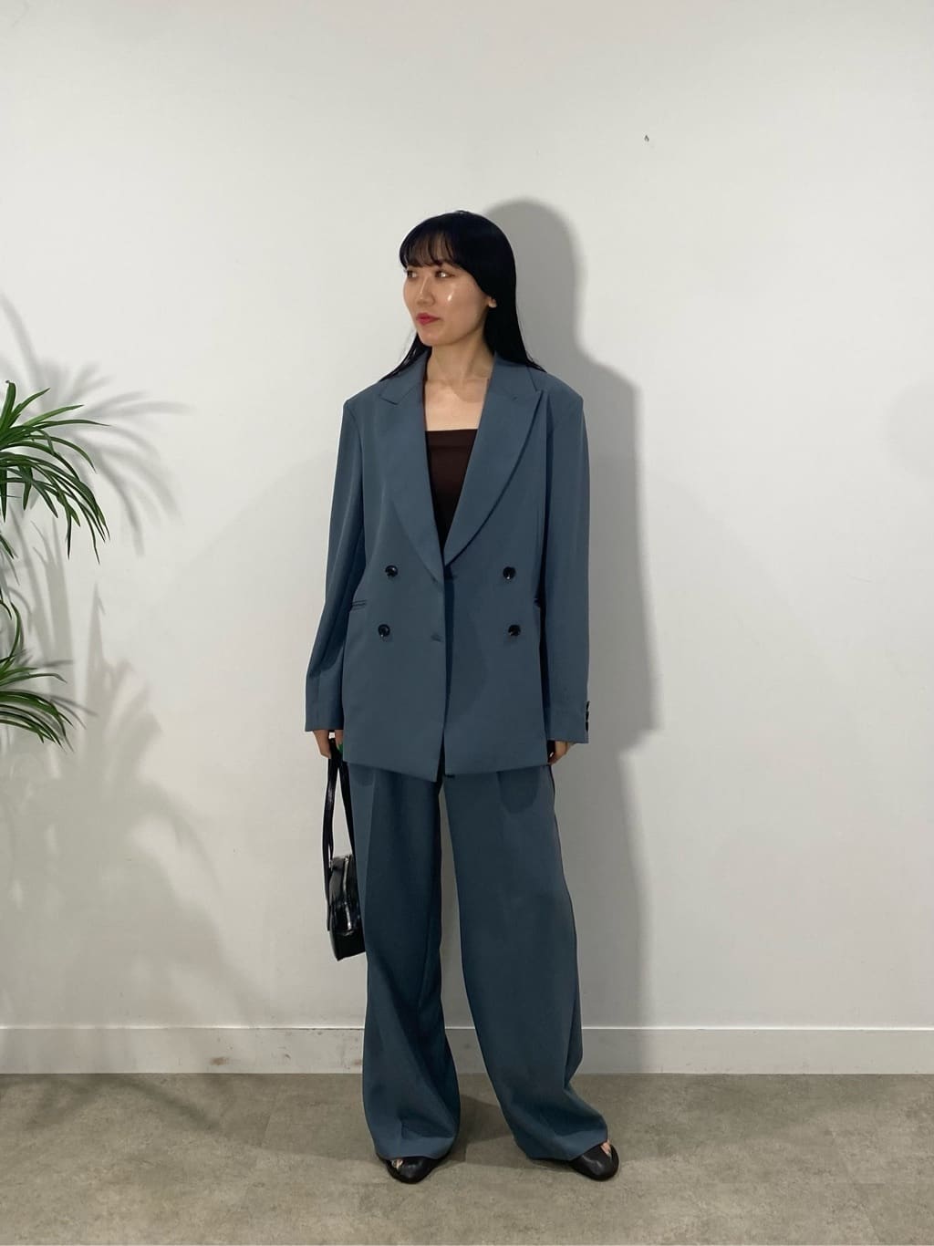 rinaさんの「INDIVI｜【セットアップ対応】ウーステッドライクスラックス」を使ったコーディネート