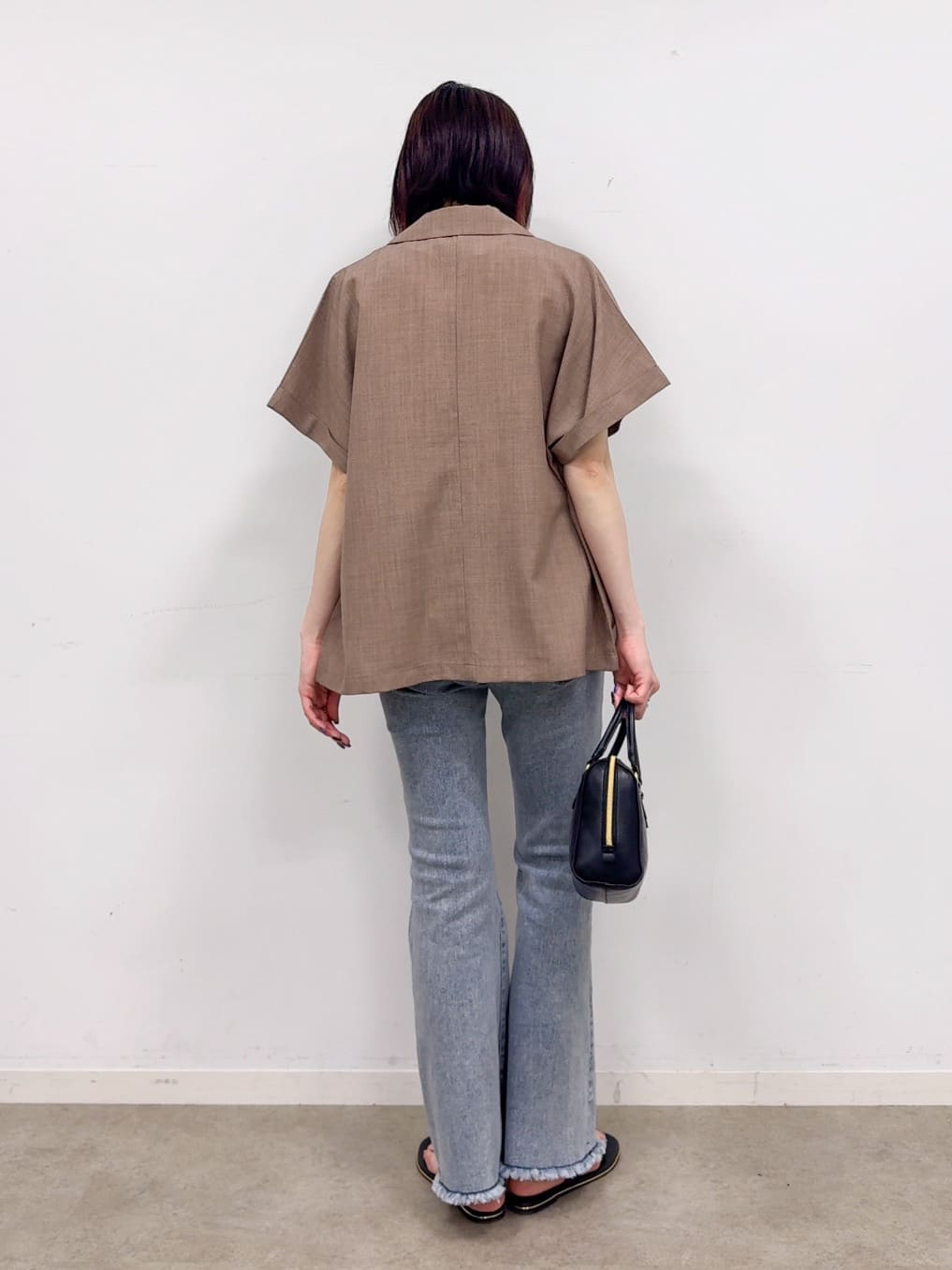 𝐜𝐡𝐢𝐤𝐚さんの「SHOO･LA･RUE｜【ひんやり/S-LL】ストレッチフレアデニム」を使ったコーディネート
