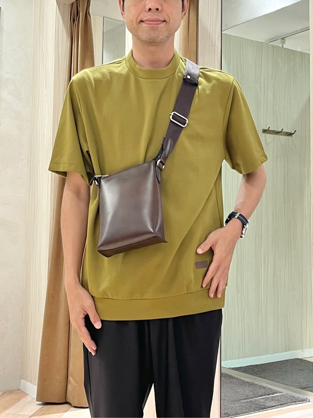 URAさんの「TAKEO KIKUCHI｜【COOL CITY WEAR】エアートール パンツ /接触冷感・通気性」を使ったコーディネート