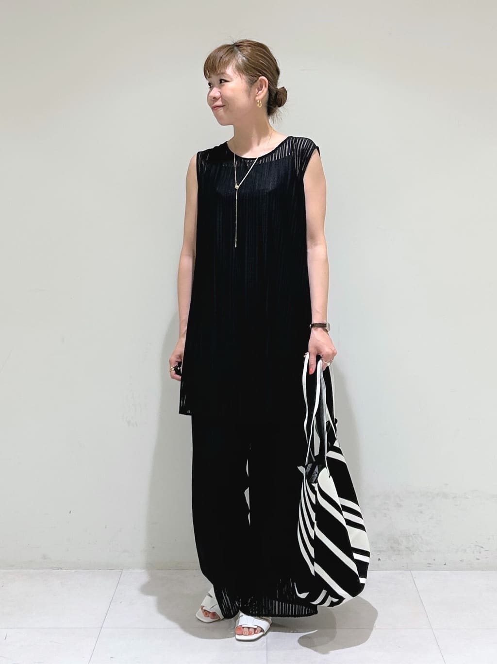tsuyuさんの「INDIVI｜【洗える／セットアップ可能】ラッセルチュニック」を使ったコーディネート
